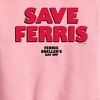 Boys' - Ferris Bueller's Day Off - Save Ferris Graphic Long Sleeve Fleece Sweatshirt - 2 of 3