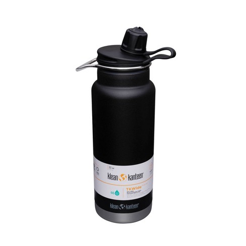 Klean Kanteen 32oz Tkwide Stainless Steel Water Bottle With Chug Cap Black Target