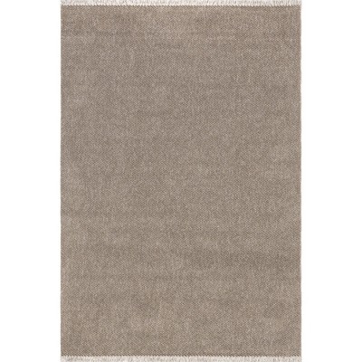 Nuloom Solid 5x8 Indoor Area Rug for Living Room Bedroom Dining Room Kitchen, Beige/Ivory