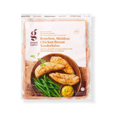 Boneless &#38; Skinless Chicken Breast Tenderloins - Frozen - 40oz - Good &#38; Gather&#8482;