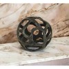 Cheung's Oleta Cast Iron Abstract Natural Finish Orb - Large - 3 of 3