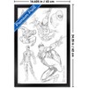 Trends International Marvel Sketch - Spider-Man Framed Wall Poster Prints - 3 of 4
