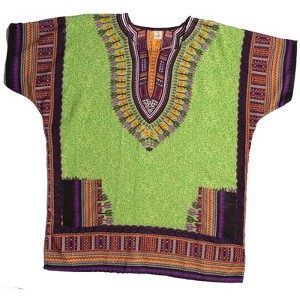 Riviera Sun Dashiki-Style Shirt for Men with Pockets  Boho Print Casual Top - 1 of 2