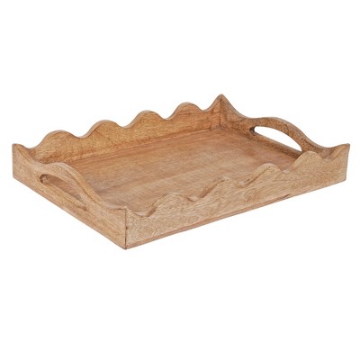 Mela Artisans Scallop Natural Decorative Tray in Natural