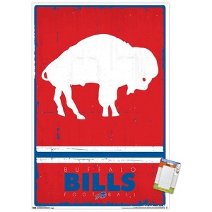 Trends International NFL Buffalo Bills - Retro Logo 15 Unframed Wall Poster Prints - 1 of 4