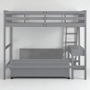 Twin Over Full Bunk Bed with Built-In Desk and Storage Drawers, Solid Wood Frame, Space-Saving Design for Kids or Teens - 3 of 4