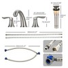 Whizmax Bathroom Faucet,8 Inch Bathroom Faucets for Sink 3 Hole, Widespread Bathroom Faucet with Pop up Drain and cUPC Lead-Free Hose - 4 of 4