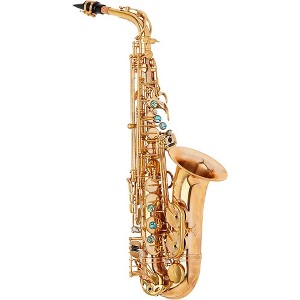 Allora AAS-580 Chicago Series Alto Saxophone Un-Lacquered Unlacquered Keys - 1 of 4