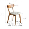 FURNIinspire Dining Chairs Wooden Dining Chair, Simple Modern Dining Room Chair Armless Chair for Kitchen Island Bar, White, 21.85"*18.7"*30.71" - 3 of 4