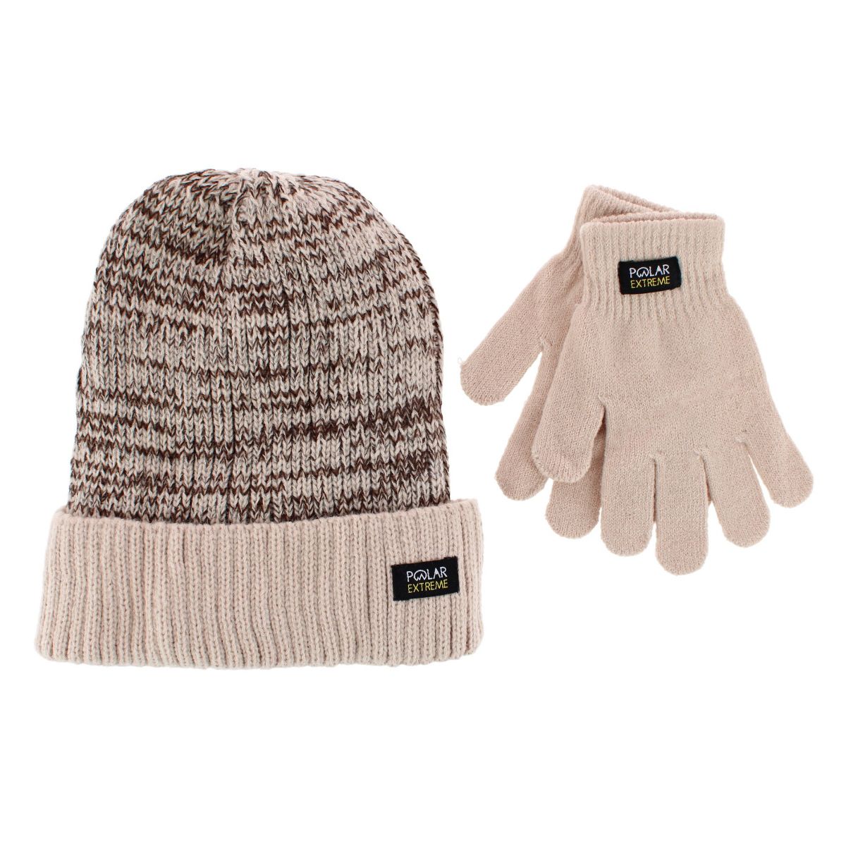 Polar Extreme Boys' Marled Ribbed Winter Beanie & Gloves Set - thumbnail 5