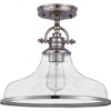 Quoizel Lighting Grant 1 - Light Semi-Flush Mount in  Brushed Nickel - 2 of 4