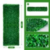 Artificial Privacy Fence Screen, 10 x 3.3 FT Faux Roll Grass Wall Panel, Greenery Backdrop Leaf Fence Panel for Indoor Outdoor Garden Backyard Decor - 2 of 4