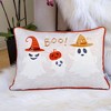 DSVIMOY Support Pillow Halloween Boo Ghost Pillow for Family Friendly Seasonal Decor, White, 17"*17"*10" - 2 of 4