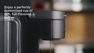 White Programmable Single Serve Coffee Maker with Brew Strength Selector