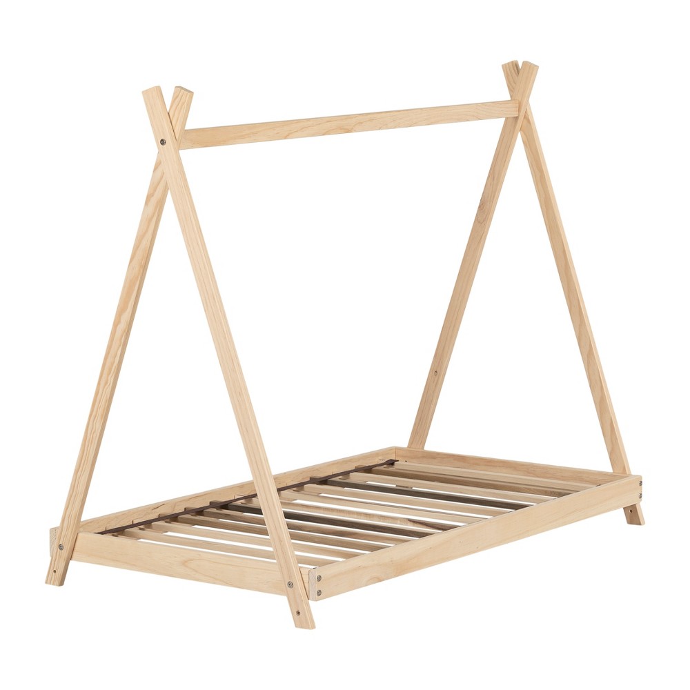 Photos - Bed Frame Sweedi Kids' Bed Natural Wood - South Shore