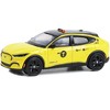 2022 Ford Mustang Mach-E Yellow with Black Top "NYC Taxi" "Hobby Exclusive" Series 1/64 Diecast Model Car by Greenlight - 2 of 3