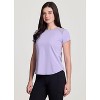 RBX Active Women's Short Sleeve T-Shirt Quick Drying Workout Top with Mesh Panels - 4 of 4