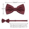 INSPIRE CHIC Men's Adjustable Solid Pre-tied Bow Tie - 3 of 4