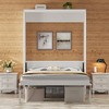 Whisen Full Size Murphy Bed with 2 Drawers - Beige - 2 of 4