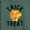 Women's - Pokémon - Trick Or Treat Lightweight French Terry Wide Neck Long Sleeve Shirt - 2 of 4