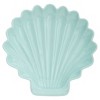 Baum Bros. 16pc Stoneware Atlantis Dinnerware Set Ocean: Seashell Pattern, Dishwasher-Safe, Service for 4, Blue & White - image 3 of 4