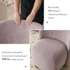 Sapphtopaz Modern Accent Chair Low Back Upholstered Chairs with Round Pine Wood Feet Armless Accent Chairs for Living Room, Bedroom, Nursery - 2 of 4