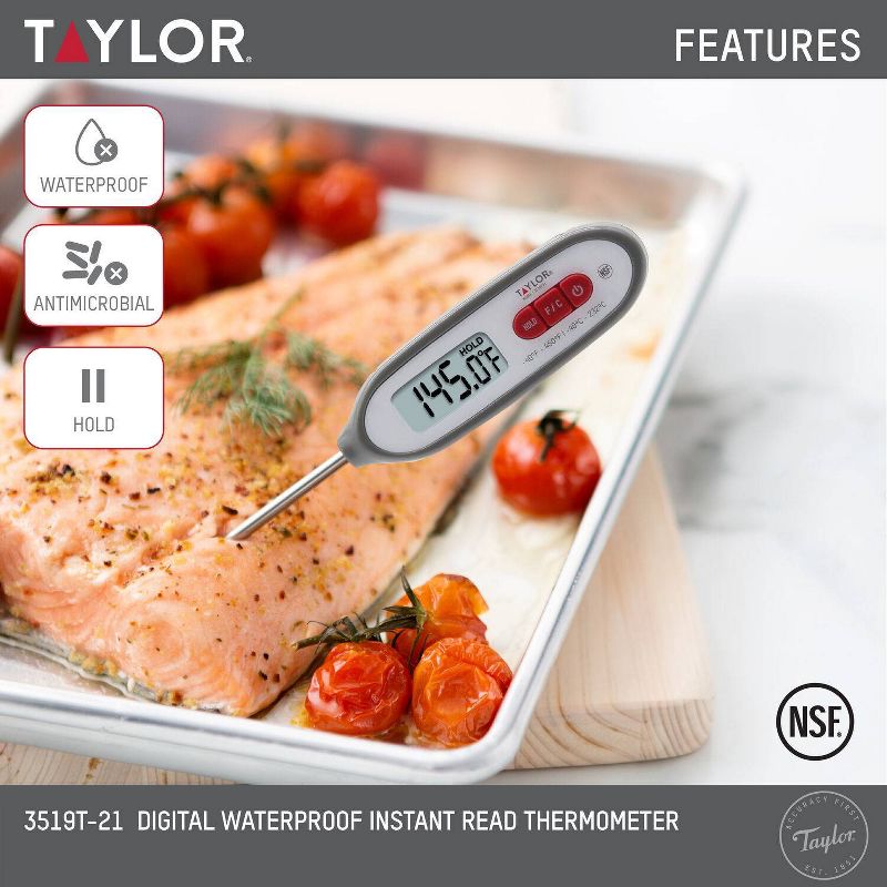 Taylor Compact Instant-Read Pen Style Digital Kitchen Meat Thermometer&#160;, 4 of 6