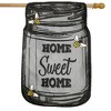 Briarwood Lane Everyday House Flag 40x28 For Outdoor Home Sweet Home Mason Jar Summer Burlap House Flag - 2 of 4