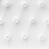 Emma and Oliver Indoor Hard White Tufted Vinyl Chiavari/Dining Chair Cushion - 2 of 2