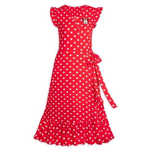 White dress 2024 red dots