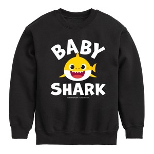 Boys' - Baby Shark - Baby Shark Graphic Long Sleeve Fleece Sweatshirt - 1 of 4