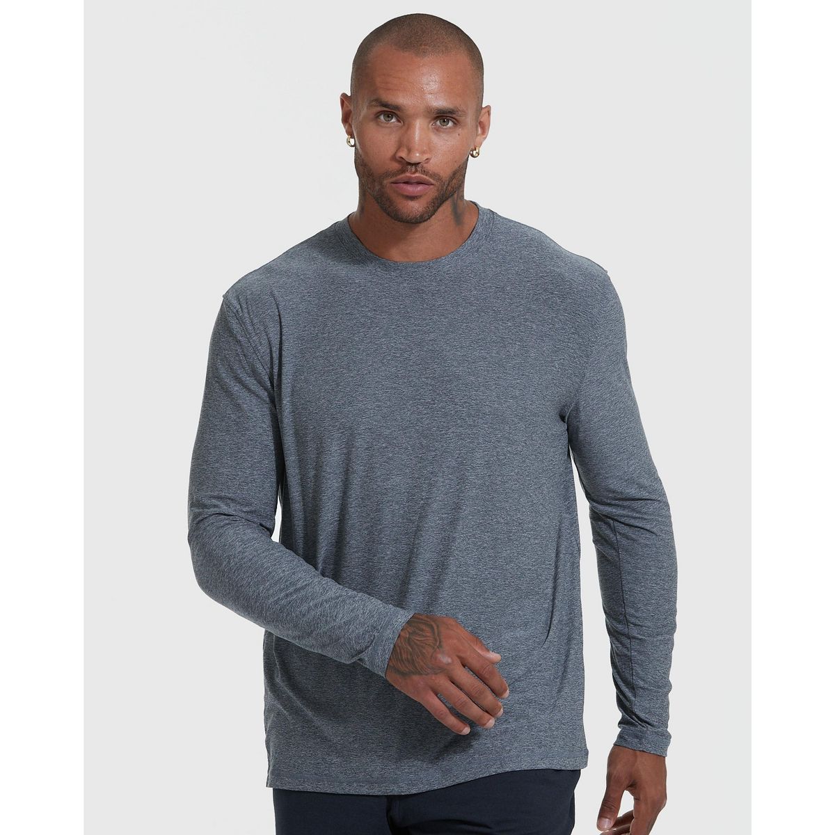 Men's Active Long Sleeve Crew Neck T-Shirt - True Classic - thumbnail 9