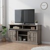 58" TV Stand With Storage Cabinet And Shelves, TV Console Table Entertainment Center With Sliding Doors, TV Console Table For Living Room Bedroom - 2 of 4