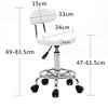 34" Swivel Bar Stool - 360¡ã Rotating Chrome Stool with PU Leather Seat for Salon, Kitchen & Home Deco - 2 of 4