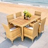 Ashwin Dining Set - Outdoor - PAT7717 - Natural/White - Safavieh - 3 of 4