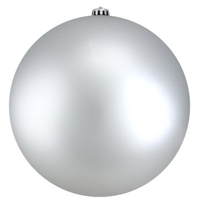 Northlight 10" Shatterproof Matte Christmas Ball Ornament - Silver