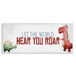 Stupell Industries Hear You Roar Dinosaurs, 24" x 10" - 1 of 4