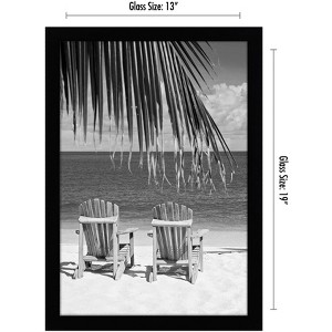 Americanflat Poster Frame in Black Shatter Resistant Glass with Hanging Hardware Included - 13" x 19" - 1 of 4