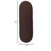 Colonial Mills Reversible Flat-Braid (Oval) Runner - Earth Brown 2'4"x7' - 2 of 3