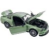 2007 Ford Shelby GT500 Lime Green Metallic with Silver Stripes "Shelby Collectibles" Series 1/18 Diecast Model Car by ACME - 2 of 4
