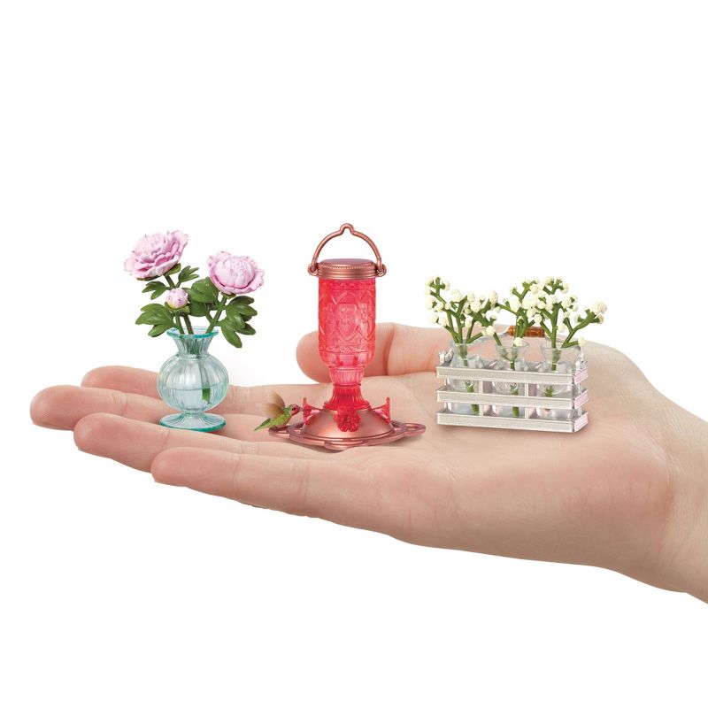 MGA&#39;s Miniverse - Make It Mini Lifestyle Home Series 1 Mini Collectibles Resin Play, Mini Plants, Birdhouses, Bouquets, 6 of 11