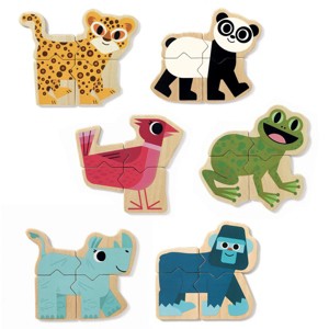 Djeco Magnetic Silly Animal Puzzles - 1 of 3