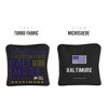 Skip's Garage | Gameday Baltimore Football Synergy Pro Black Cornhole Bags (Set of 4) - 2 of 4