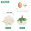 Unique Bargains Silk Plastic Small Faux Rose Artificial Flower Heads 1.2 inch - 3 of 4