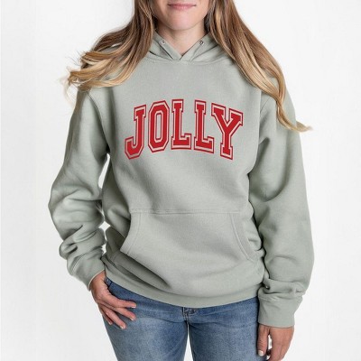 Simply Sage Market Women's Graphic Hoodie Jolly Varsity Thick Outline