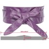 INSPIRE CHIC Women's Faux Leather Self-Tie Bowknot Wide Waist Band Sash Obi Belt - 3 of 4
