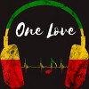 Adult Design By Humans Headphones Jamaican Pride One Love By T-Shirt - 2 of 2