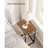 VASAGLE C-Shaped End Table, Small Side Table for Couch, Sofa Table with Metal Frame for Living Room, Bedroom, Bedside - 4 of 4