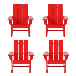 WestinTrends  Modern Adirondack Outdoor Rocking Chair (Set of 4) - 1 of 4