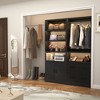 Aheaplus 49" - 128" Wooden Wardrobe System with Adjustable Shelves and Drawers - 3 of 4